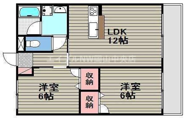 サンガーデン福富ＥＡＳＴの物件間取画像